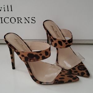 Lady's  leopard printed heels